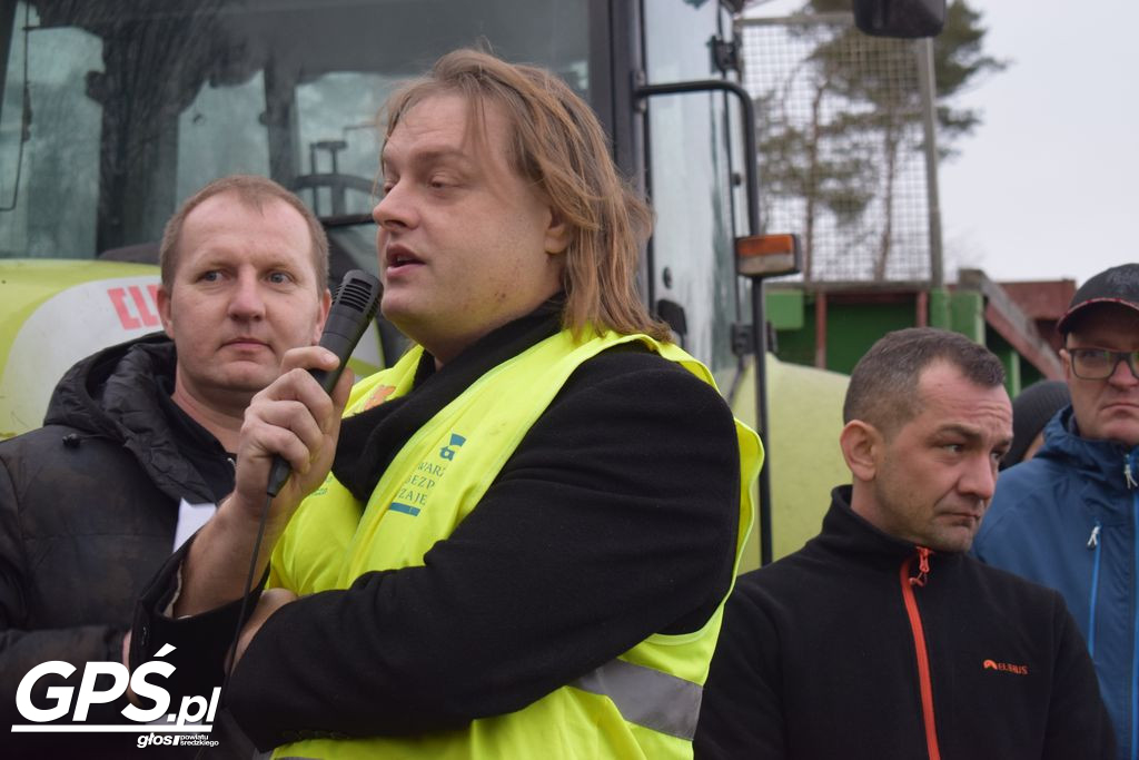Strajk rolników w Nowym Mieście nad Wartą 24.01.2024