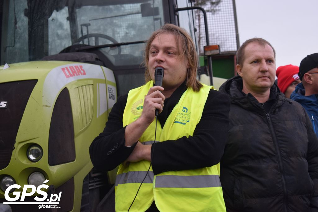 Strajk rolników w Nowym Mieście nad Wartą 24.01.2024