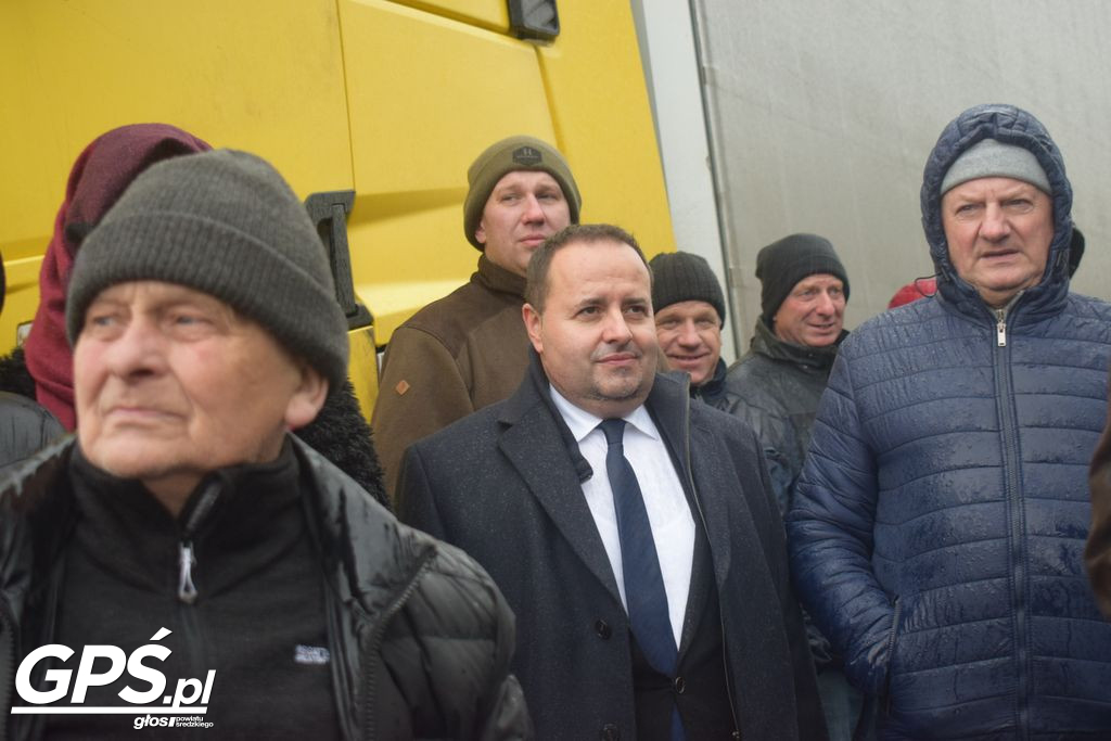 Strajk rolników w Nowym Mieście nad Wartą 24.01.2024