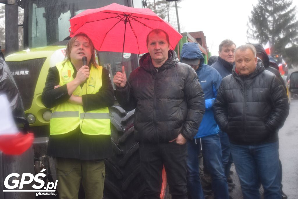 Strajk rolników w Nowym Mieście nad Wartą 24.01.2024