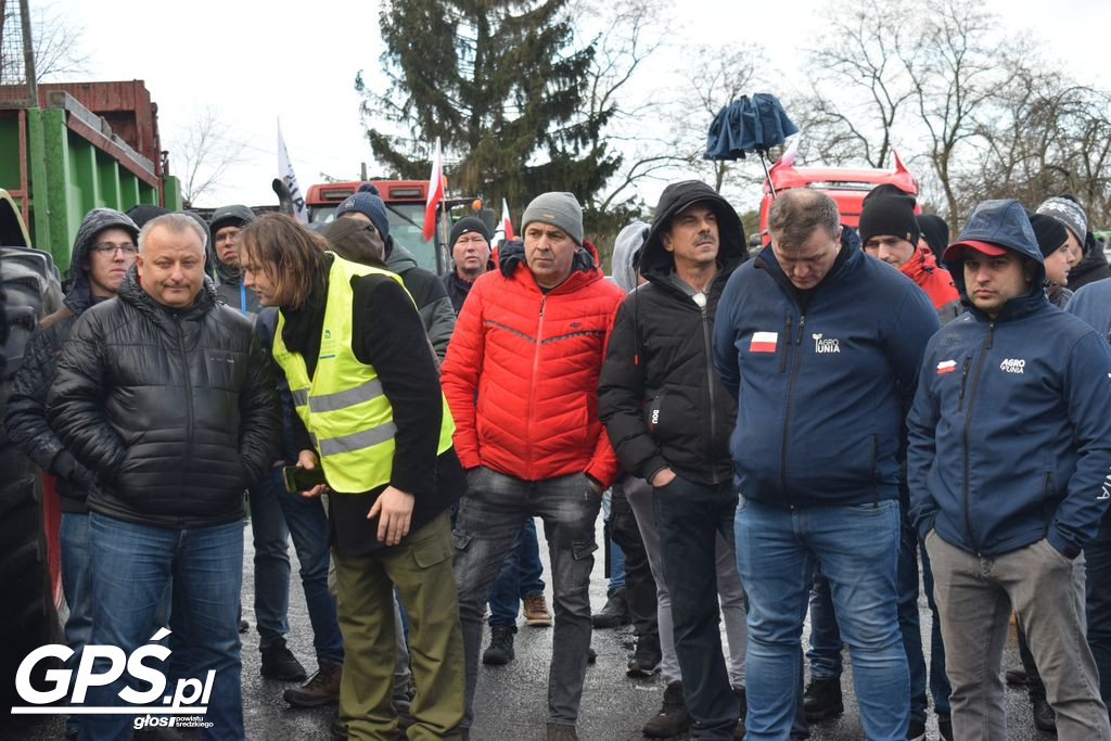 Strajk rolników w Nowym Mieście nad Wartą 24.01.2024