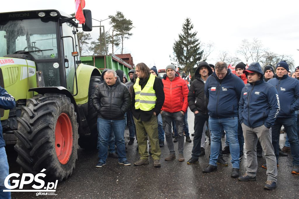 Strajk rolników w Nowym Mieście nad Wartą 24.01.2024