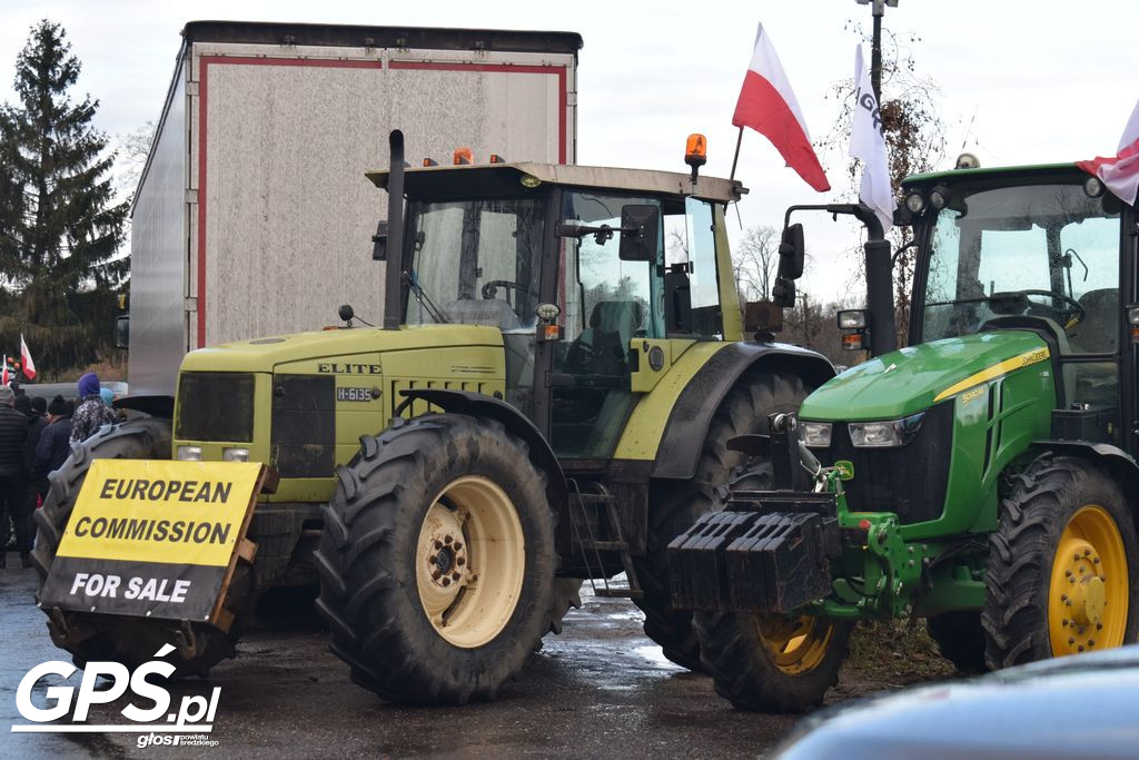 Strajk rolników w Nowym Mieście nad Wartą 24.01.2024