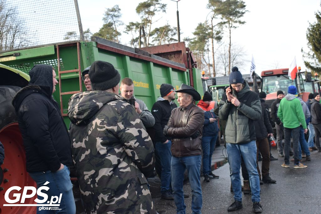 Strajk rolników w Nowym Mieście nad Wartą 24.01.2024