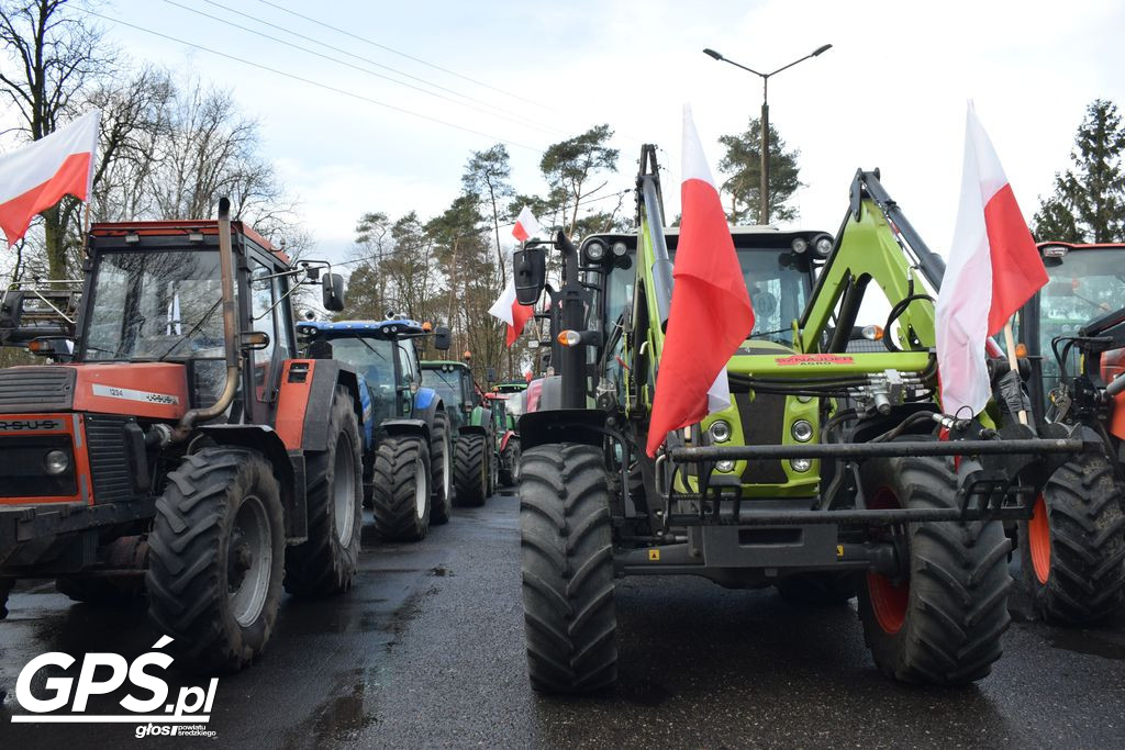 Strajk rolników w Nowym Mieście nad Wartą 24.01.2024