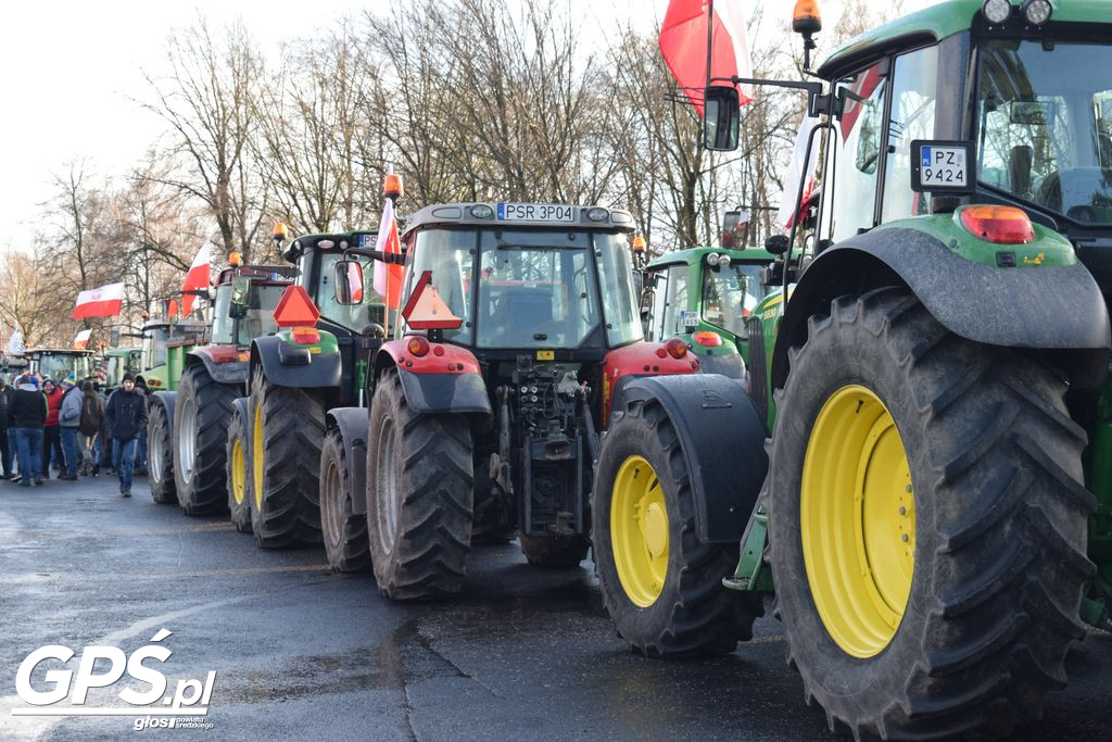 Strajk rolników w Nowym Mieście nad Wartą 24.01.2024