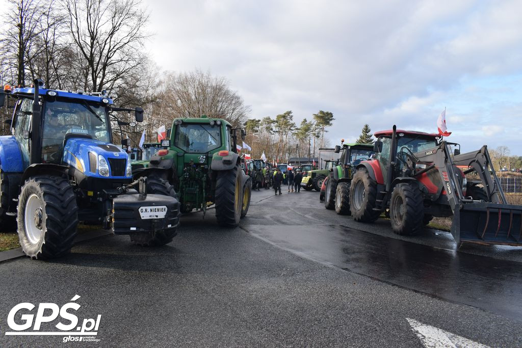 Strajk rolników w Nowym Mieście nad Wartą 24.01.2024