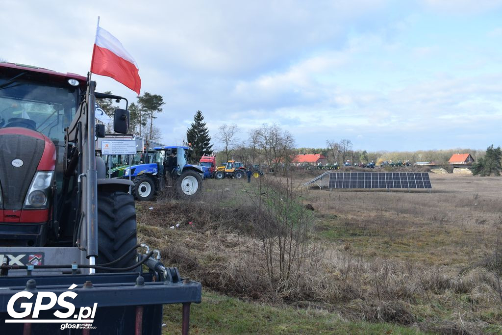 Strajk rolników w Nowym Mieście nad Wartą 24.01.2024