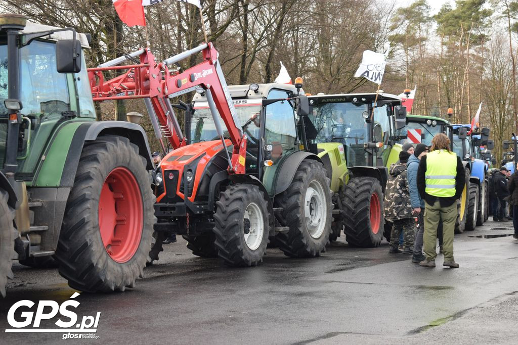 Strajk rolników w Nowym Mieście nad Wartą 24.01.2024