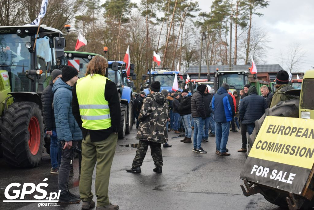 Strajk rolników w Nowym Mieście nad Wartą 24.01.2024