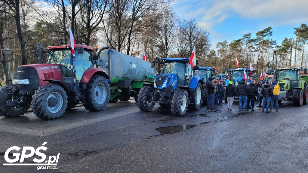 Strajk rolników w Nowym Mieście nad Wartą 24.01.2024