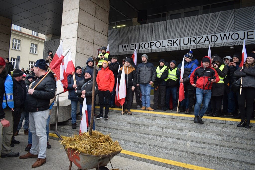 Protest rolników w Poznaniu - 9 lutego 2024