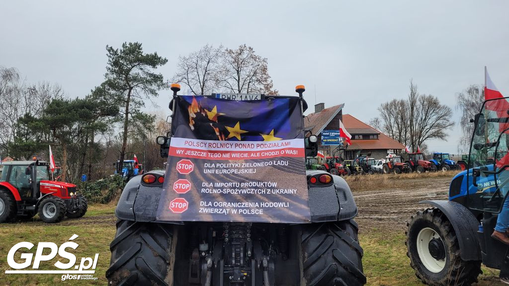 Protest rolników - Koszuty 20.02.2024 r.
