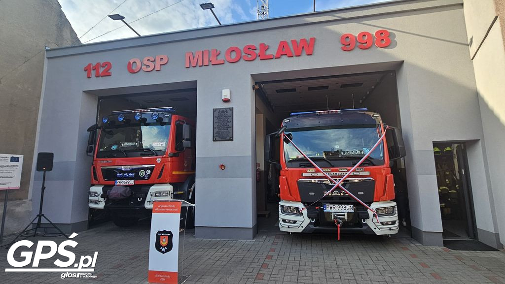 Przekazanie wozów dla OSP Miłosław i OSP Mikuszewo