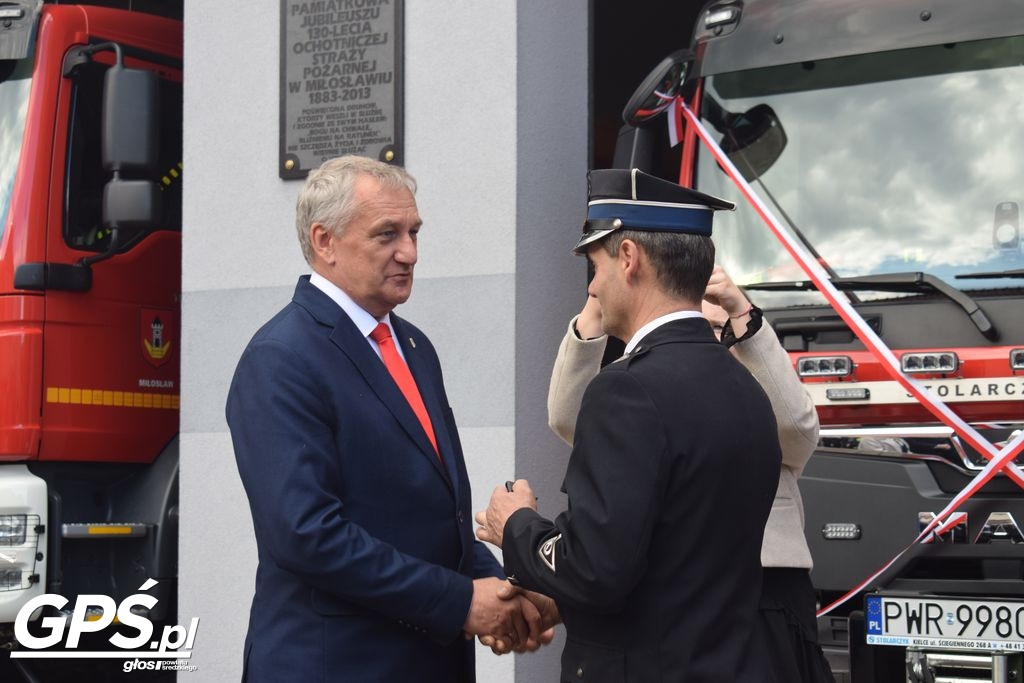 Przekazanie wozów dla OSP Miłosław i OSP Mikuszewo