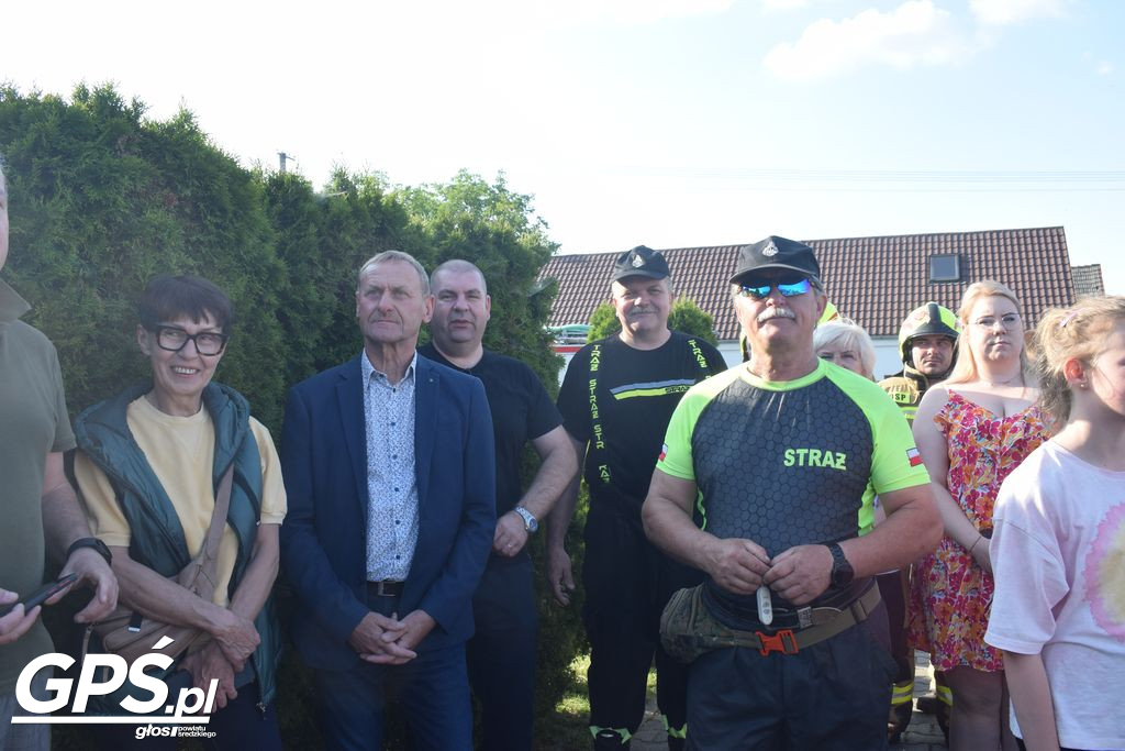 Powitanie samochodu-drabiny dla OSP Pięczkowo