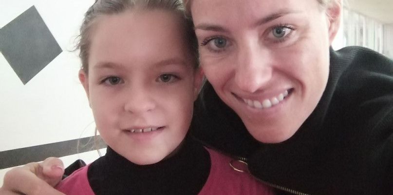 Nadia z tenisistką Angelique Kerber Fot. archiwum prywatne 