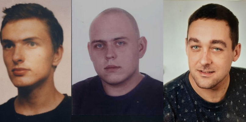 Zaginieni Leszek Jarząbek, Mateusz Bąkowski i Dawid Walczak