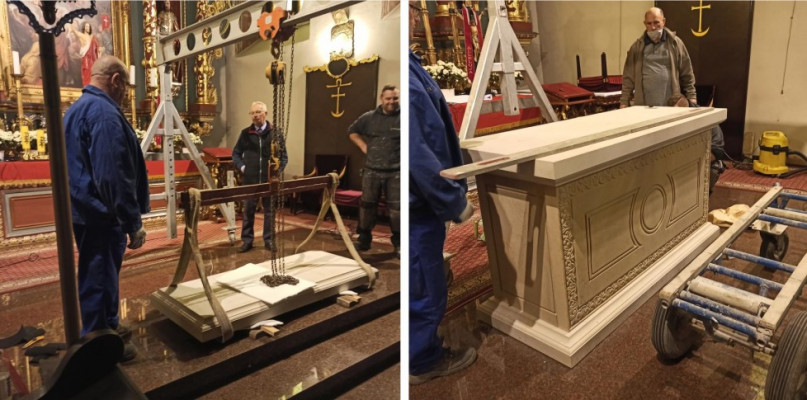 Prawdopodobnie ostatnim krokiem na drodze do bazyliki była zmiana ołtarza Fot. MT