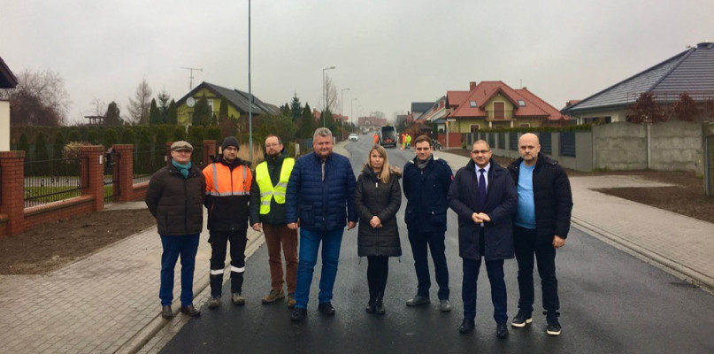 Odbiór ul. Bławatkowej w Środzie Fot. Urząd Miejski 
