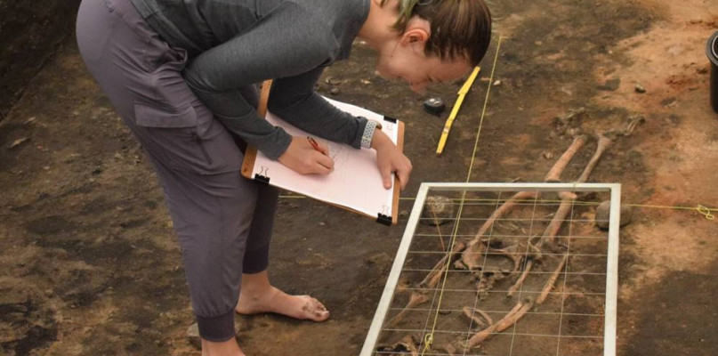 Ubiegłoroczne prace archeologiczne na cmentarzysku w Gieczu