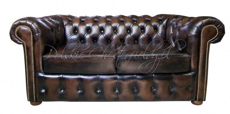 SOFA CHESTERFIELD VINTAGE CLASSIC SKÓRZANA 2 OSOBOWA (foto: Polskie-Chesterfieldy.pl)