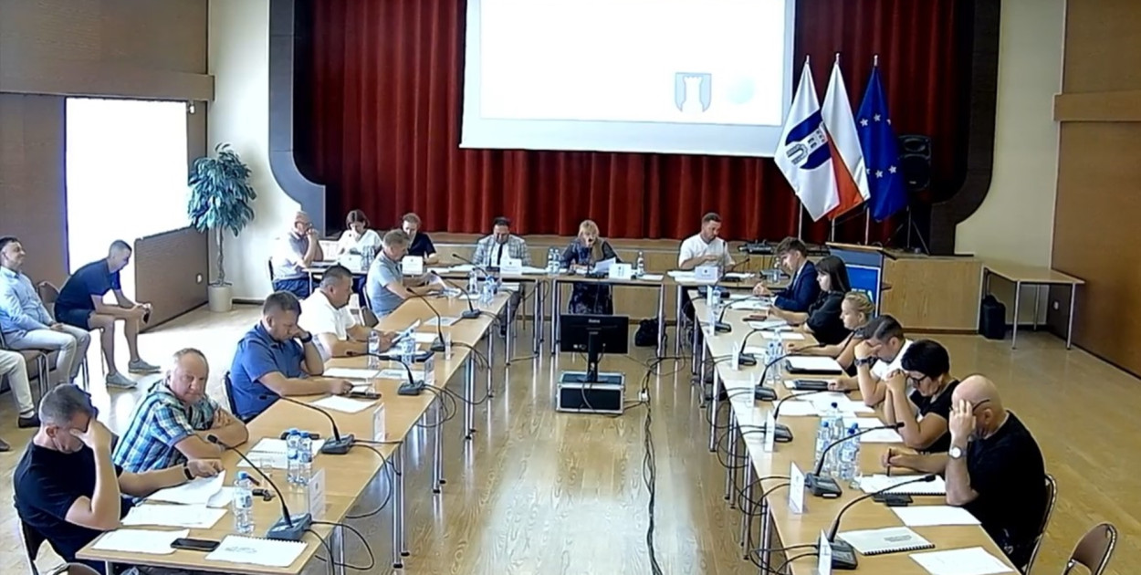 Radni zagłosowali za utworzeniem planów  Fot. kadr z nagrania sesji