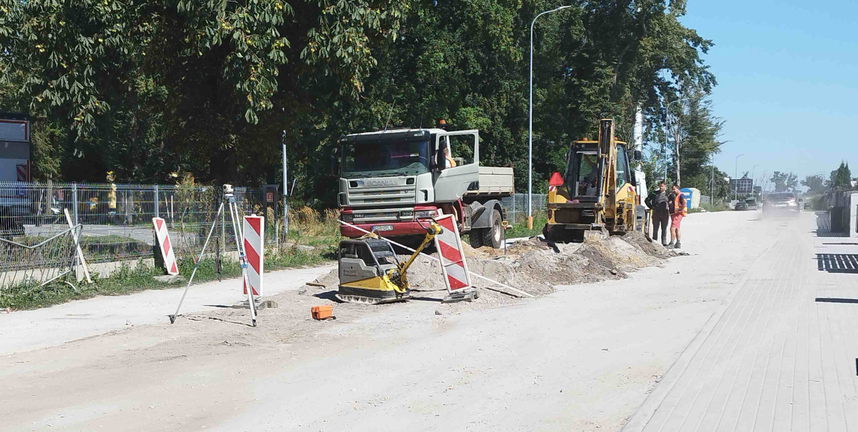 Prace w tym rejonie  niedawno się rozpoczęły