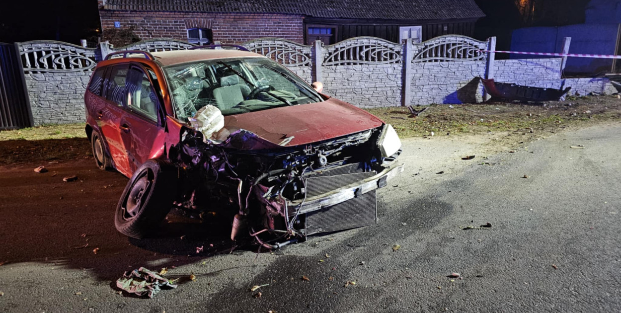 Staranował ogrodzenia, próbował uniknąć konsekwencji