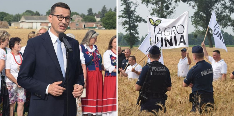 Działaczom Agrounii znów nie udało się porozmawiać z premierem Fot. JJ 