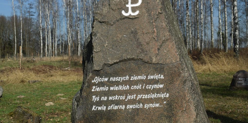 W lesie koło Janowa znajduje się miejsce pamięci Fot. MD