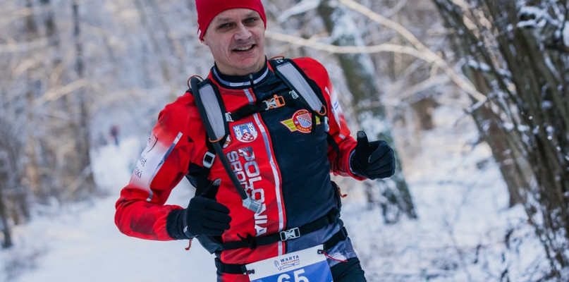 Marcin Cichowlas na poligonowym maratonie Fot. Warta Challenge Marathon&Half 