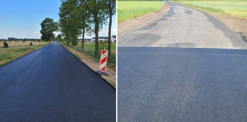 Do drogi wojewódzkiej brakuje około 100-150 metrów nowego asfaltu Fot. MD 