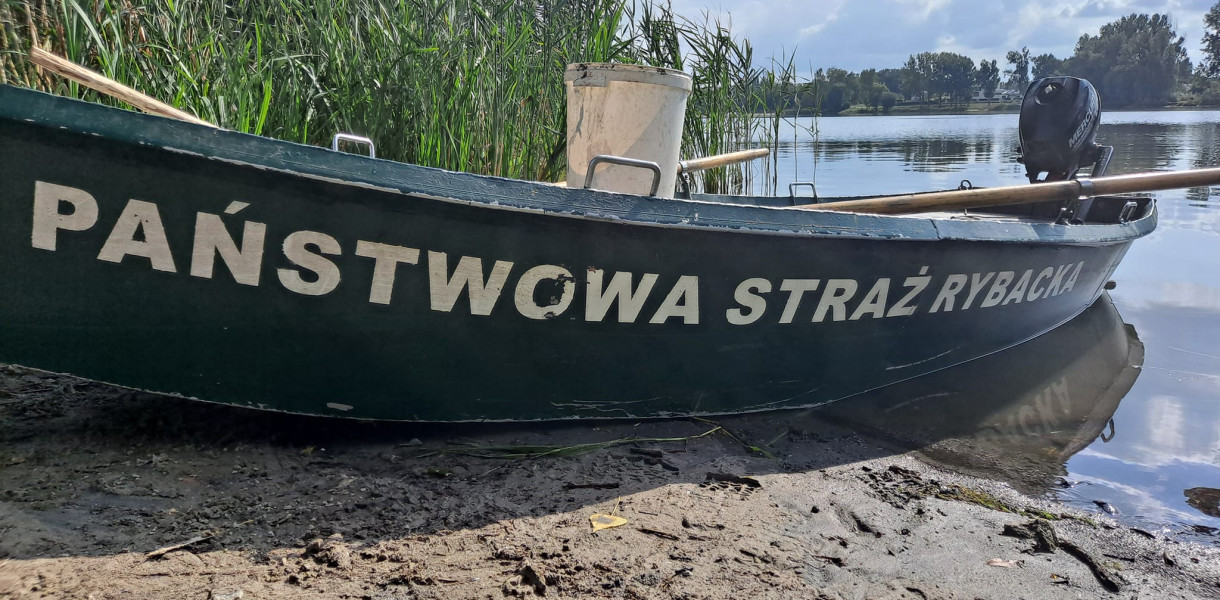 Zakaz wędkowania w jeziorze Fot. Państwowa Straż Rybacka w Poznaniu