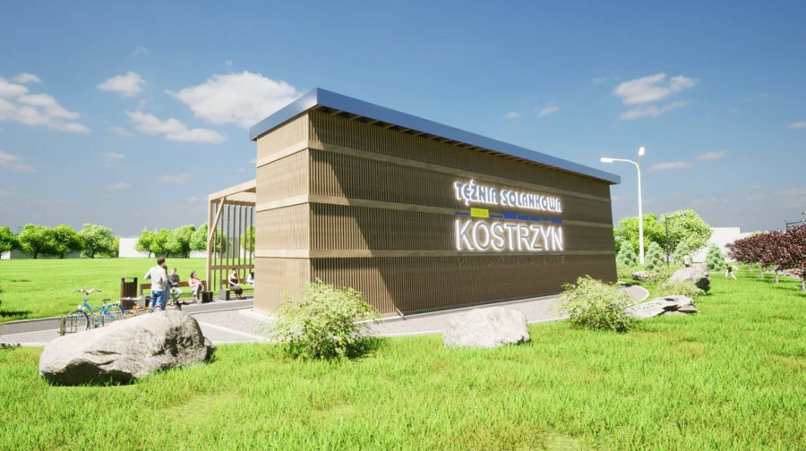 Tężnie solankowe w Kostrzynie - wizualizacja