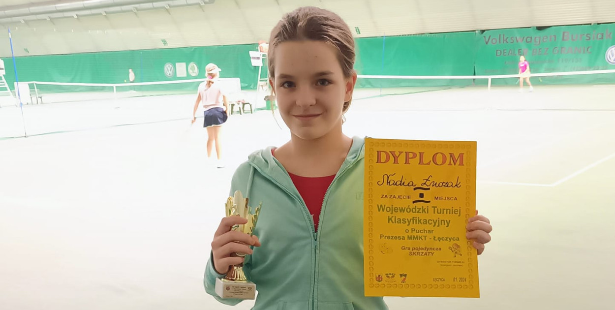 Nadia Łuczak po wygranej w turnieju Fot. Marcin Łuczak