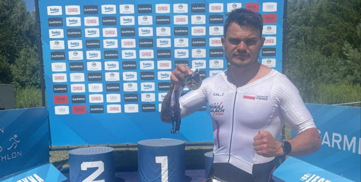 Krzysztof Fibner (Polonia/Kalach Team) po zawodach w Sycowie Fot. KS Polonia Środa