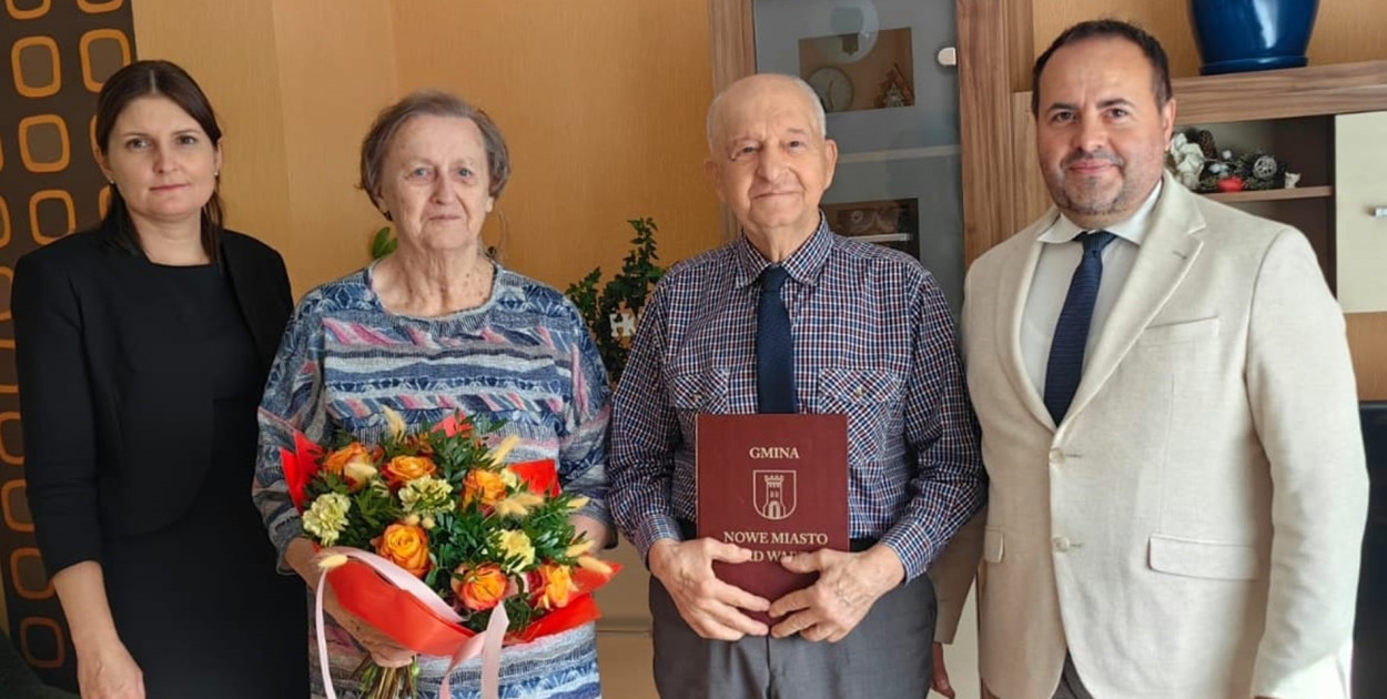 Państwo Fica obchodzili 60-lecie ślubu Fot. Gmina Nowe Miasto nad Wartą