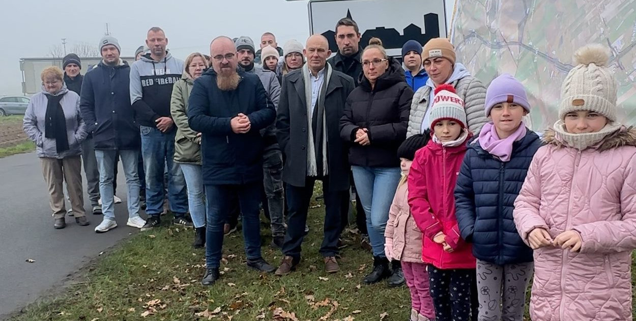 Mieszkańcy protestują. Fot. Przemysław Rosiejka