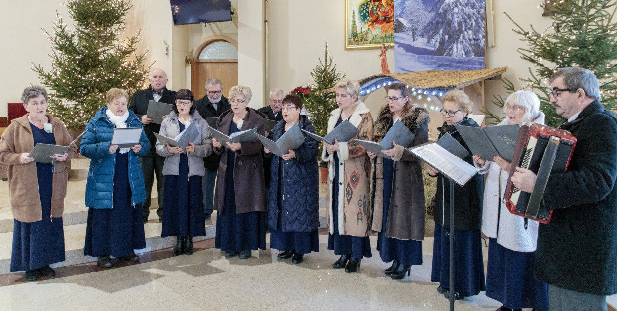 Chór „Głos z nad Warty” podczas niedzielnego koncertu Fot. Parafia pw. Chrystusa Króla w Sulęcinku