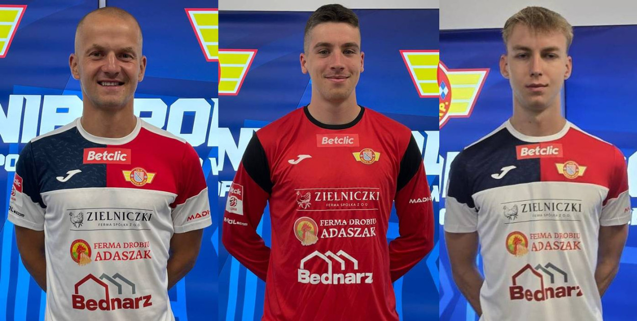 Tomasz Cywka, Miłosz Garstkiewicz i Mateusz Olejniczak (fot. Polonia Środa)