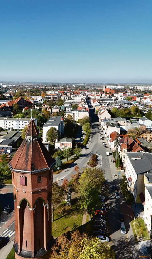 Środa Wielkopolska z lotu ptaka. Fot. Dariusz Marchwiak