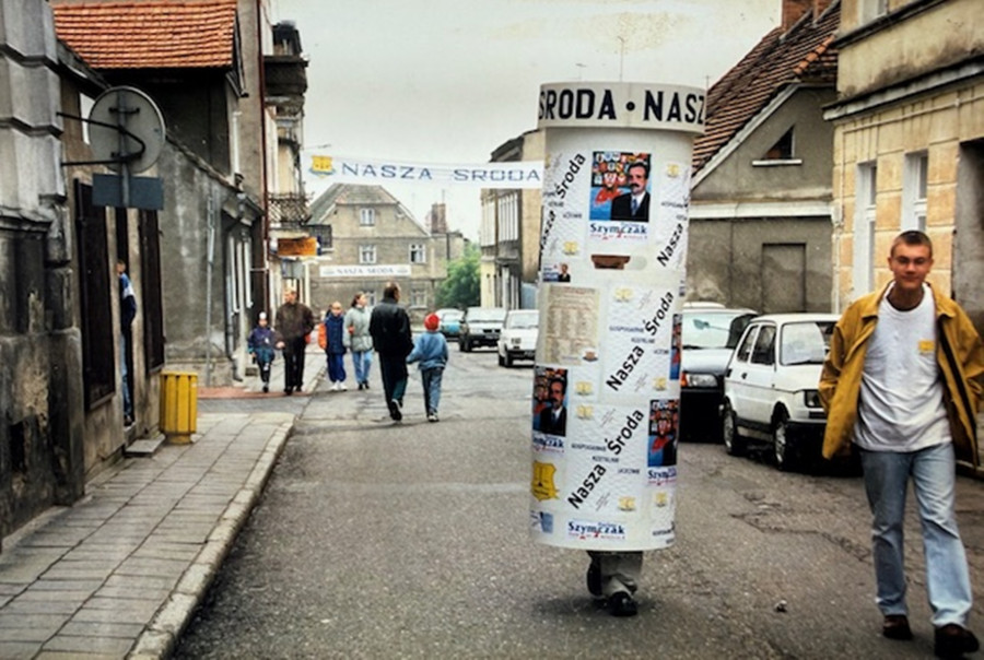 Festyn wyborczy Komitetu Wyborczego Nasza Środa – ulica Kilińskiego, 4 października 1998 roku Fot. Henryk Łukaszewski