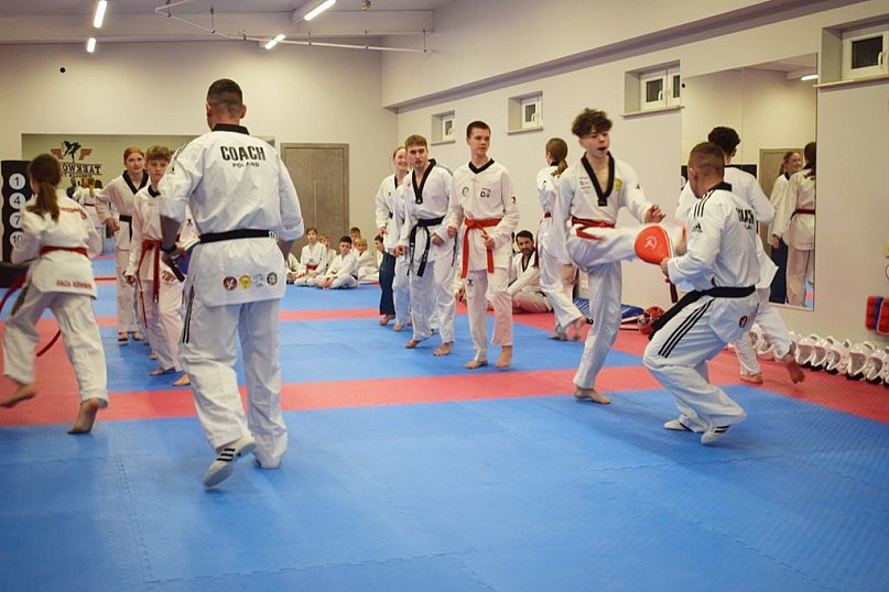 Trening w klubie Taekwondo Wesołek Team