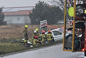 Tragiczny wypadek przed wjazdem do Zaniemyśla. Jedna osoba nie żyje-20337