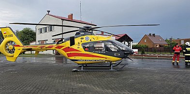 Popołudniowy wypadek w Pięczkowie. Lądował śmigłowiec LPR-21377