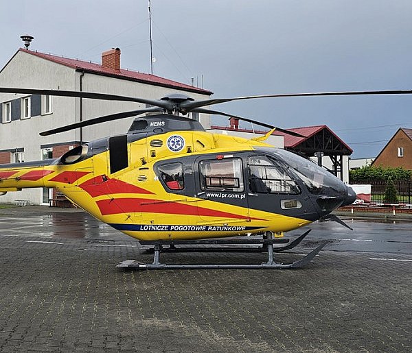 Popołudniowy wypadek w Pięczkowie. Lądował śmigłowiec LPR-21377