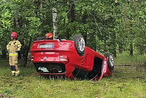 Kierująca straciła panowanie nad pojazdem-21664