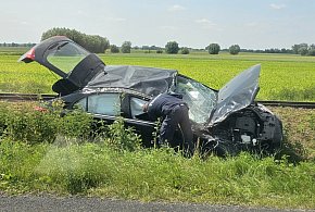 Kolejne dachowanie. Tym razem na terenie gminy Zaniemyśl-21790