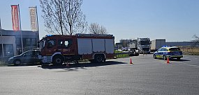 Zderzenie na skrzyżowaniu w Kijewie